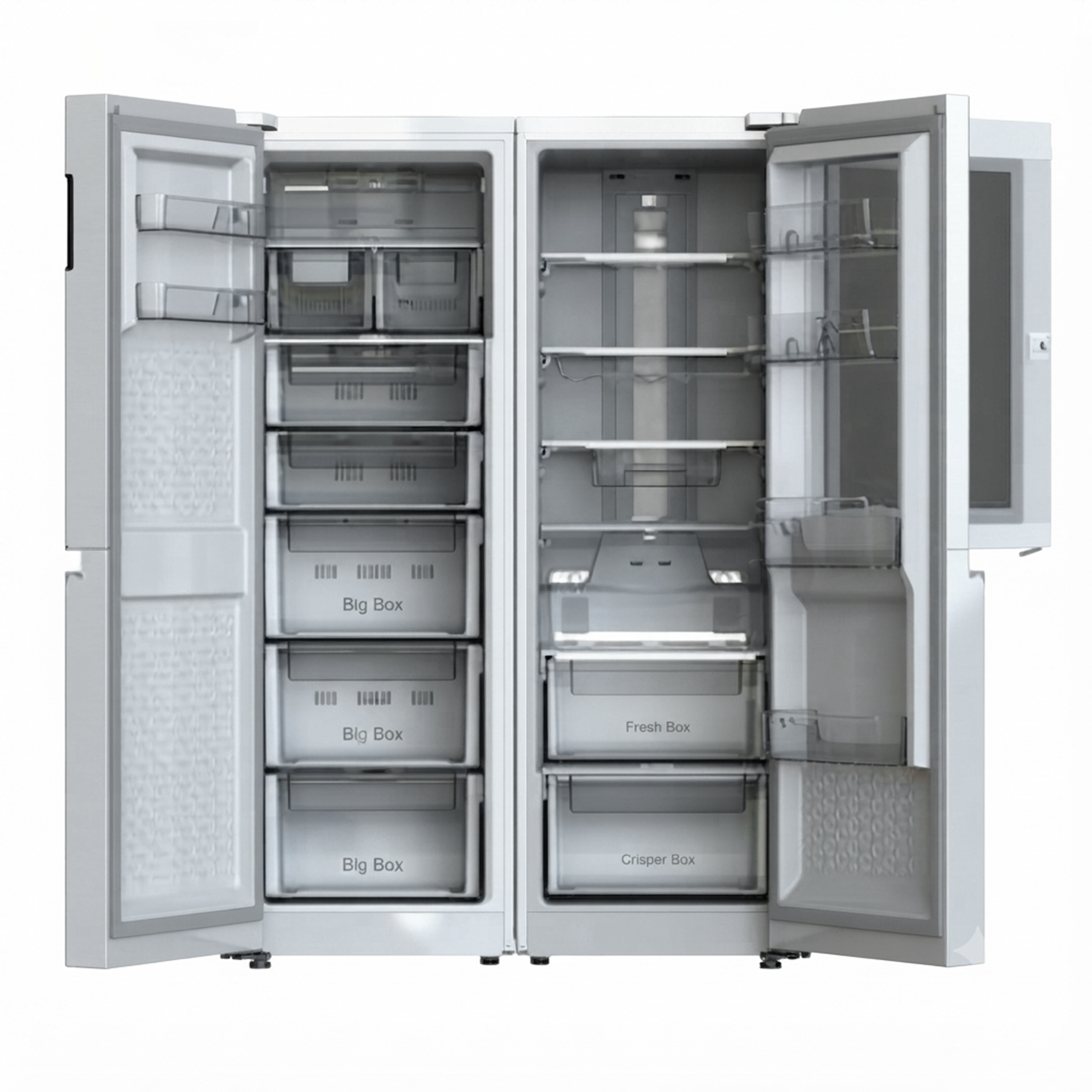 یخچال فریزر دوقلو 36 فوت دیپوینت مدل MasterPro-NRD15 W